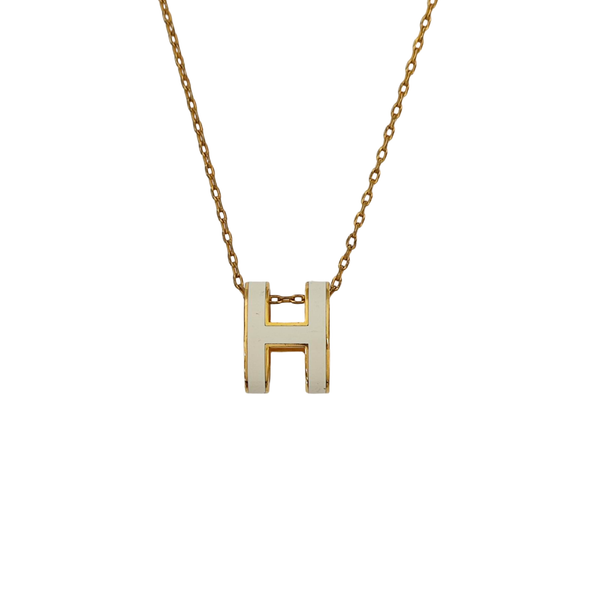 Pop H Metal Gold Necklace