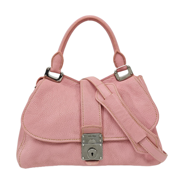Calfskin Shoulder Bag Pink