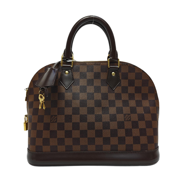 ALMA PM Damier Ebene Coated Canvas Brown
