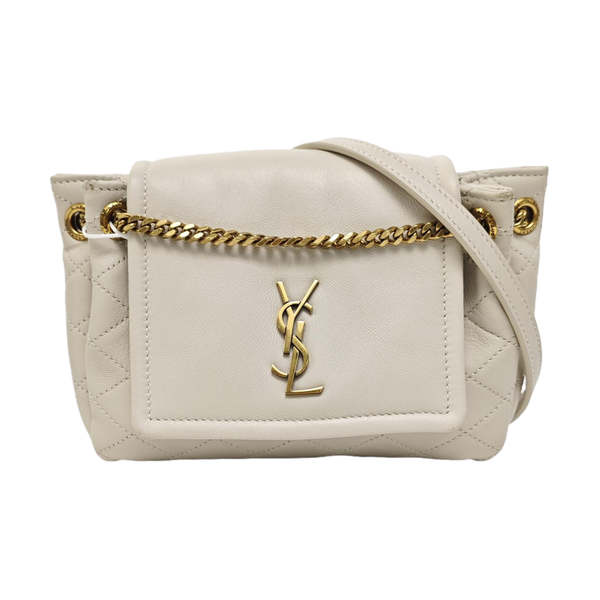NOLITA Mini Quilted Lambskin White