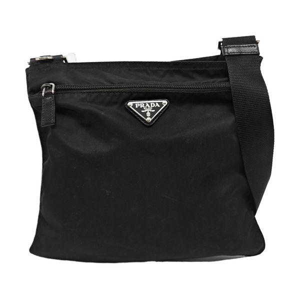 Nylon Shoulder Bag Black