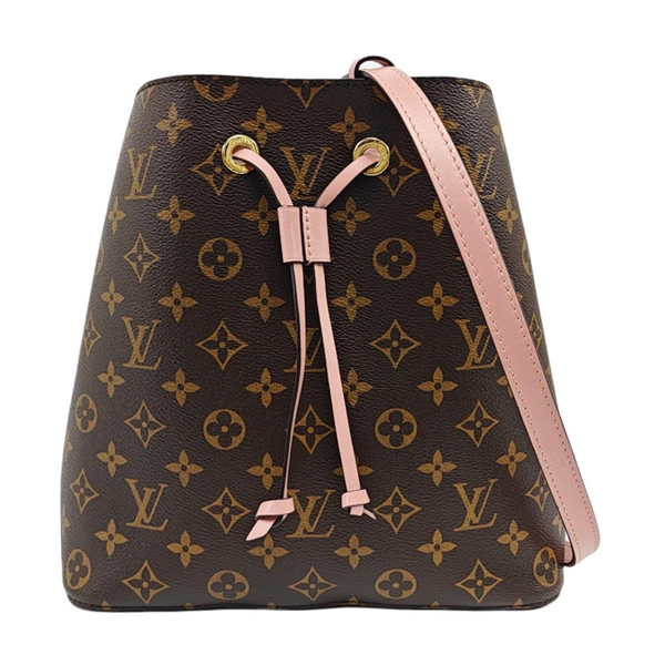 NÉONOÉ MM Monogram Coated Canvas Brown
