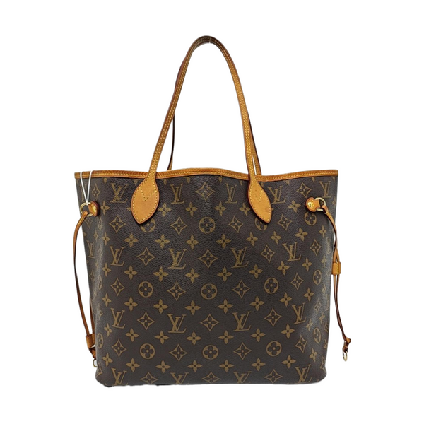 NEVERFULL MM Monogram Coated Canvas Brown