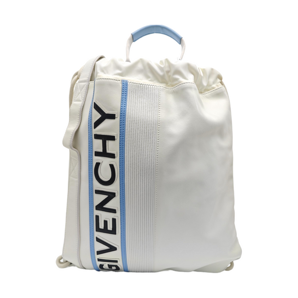 Leather Backpack White