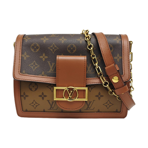 DAUPHINE MM Monogram Coated Canvas Brown