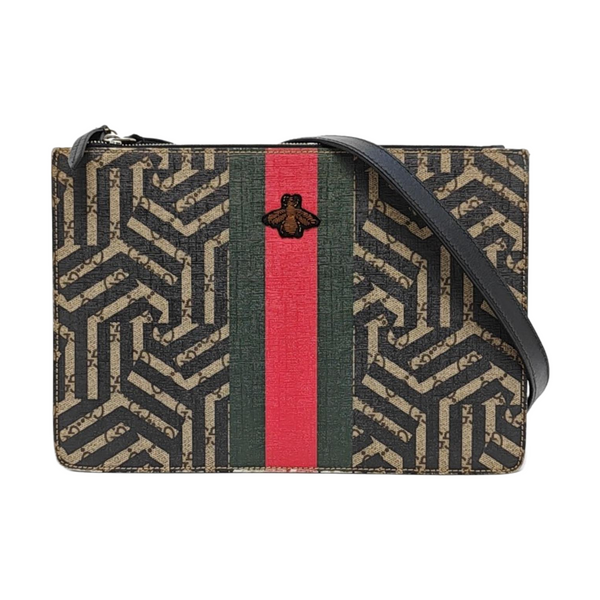 Coated Canvas Shoulder Bag Multicolor
