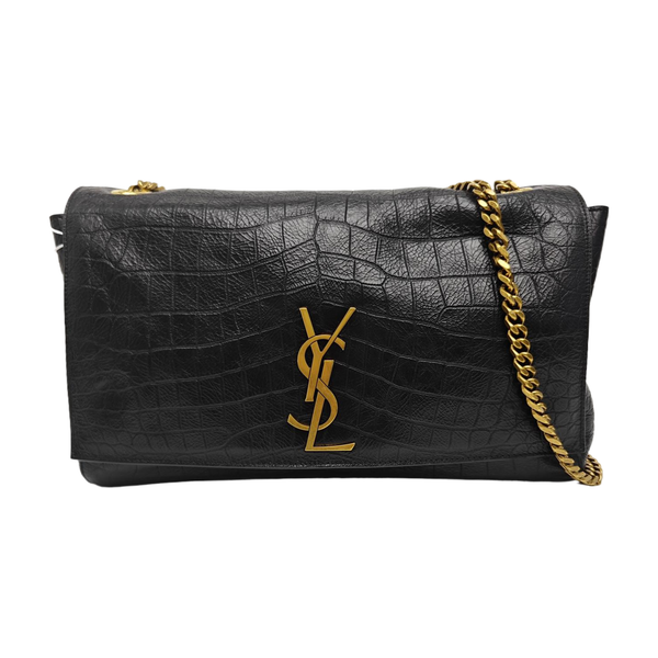 Calfskin Shoulder Bag Black