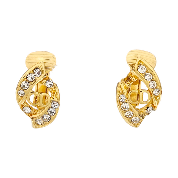 Petit CD Lab-Grown Diamond Gold Clip On Earrings