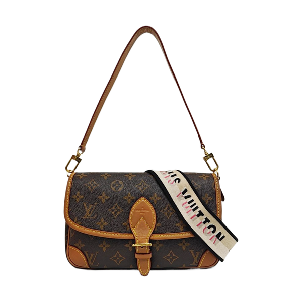 DIANE Monogram Coated Canvas Brown