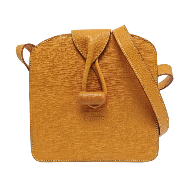 Calfskin Shoulder Bag Orange