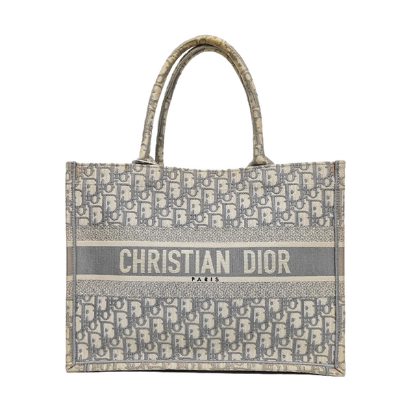 Authenticated pre-owned Book Tote Medium Oblique Canvas Gray - Tote Bag at Looply