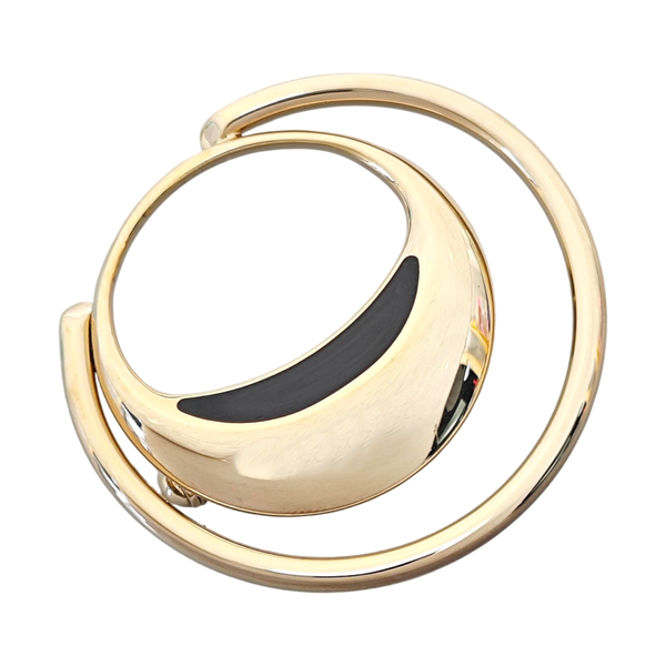 Metal Gold Brooch