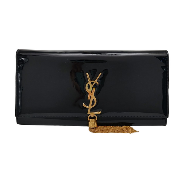 Authenticated pre-owned KATE Small Patent Leather Black - Clutch at Looply