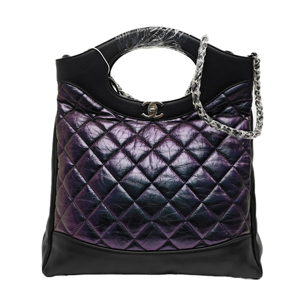 CHANEL 31 Small Quilted Calfskin Metallic