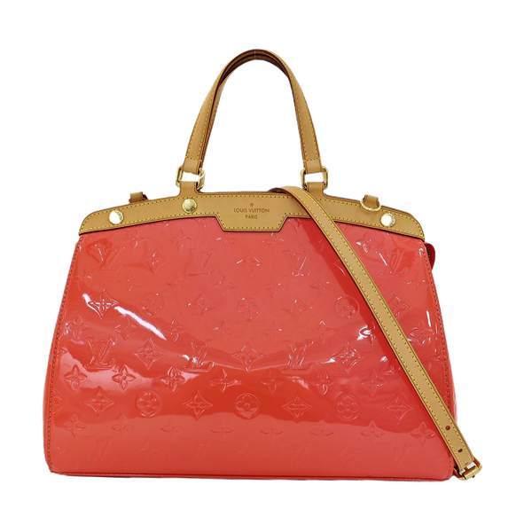 BREA MM Monogram Patent Leather Pink