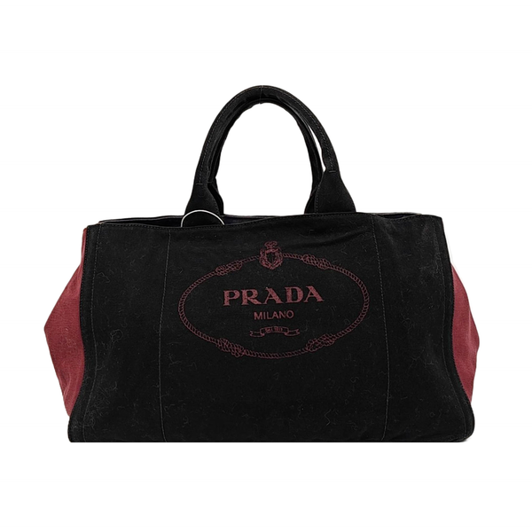 Canvas Top Handle Bag Black