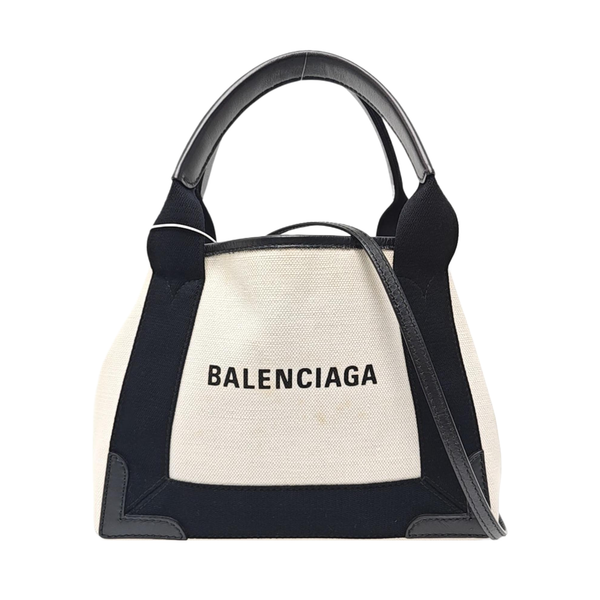 Navy Mini Canvas White