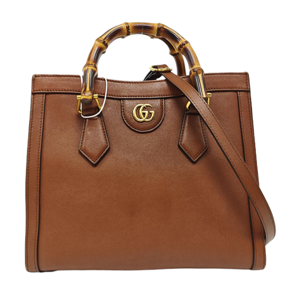 Diana Small Calfskin Brown