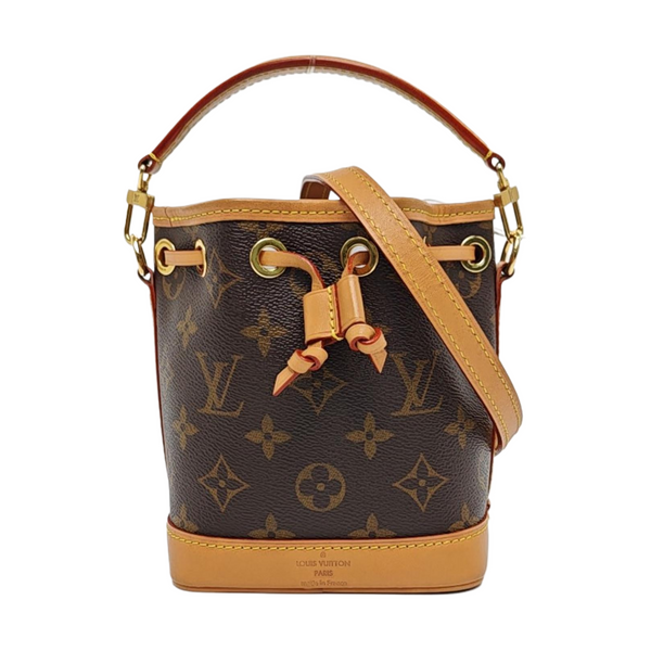 NOÉ Nano Monogram Coated Canvas Brown