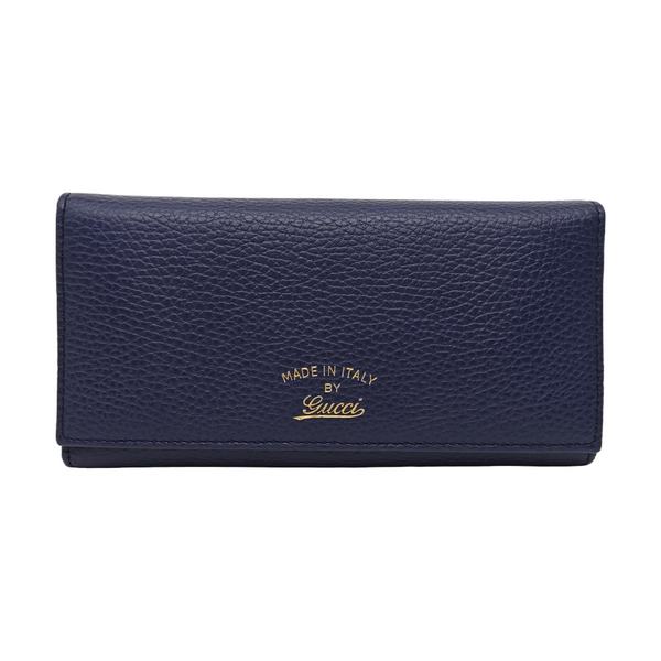 Swing Calfskin Blue Wallet