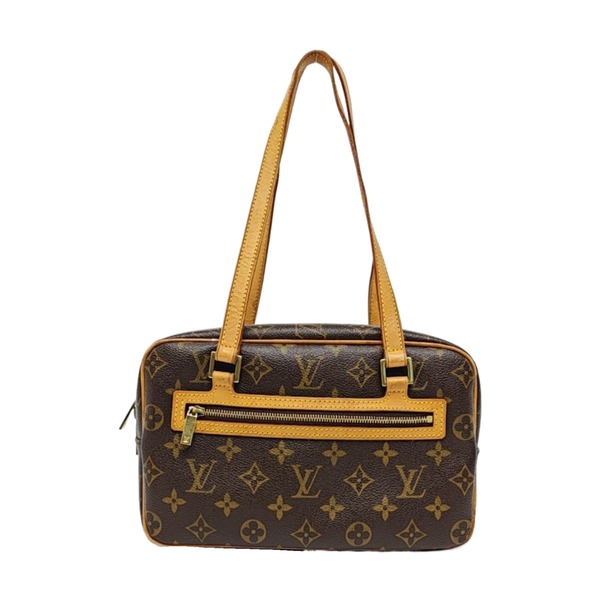 CITE MM Monogram Coated Canvas Brown