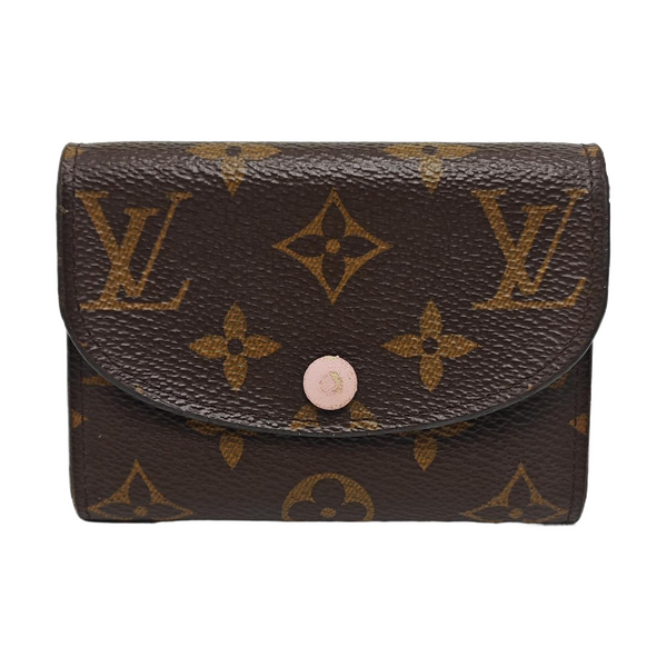 ROSALIE Monogram Coated Canvas Brown Card Holder