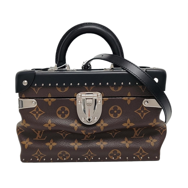 Monogram Coated Canvas Shoulder Bag Brown