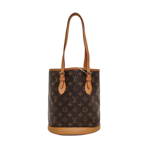 BUCKET PM Monogram Coated Canvas Brown
