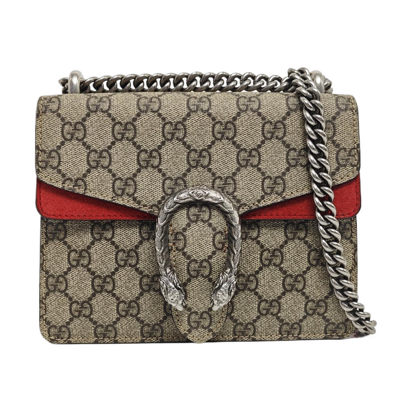 Dionysus Mini Monogram Lona Revestida Beige