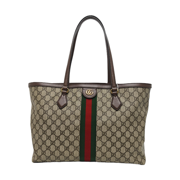 Ophidia Medium Monogram Coated Canvas Beige