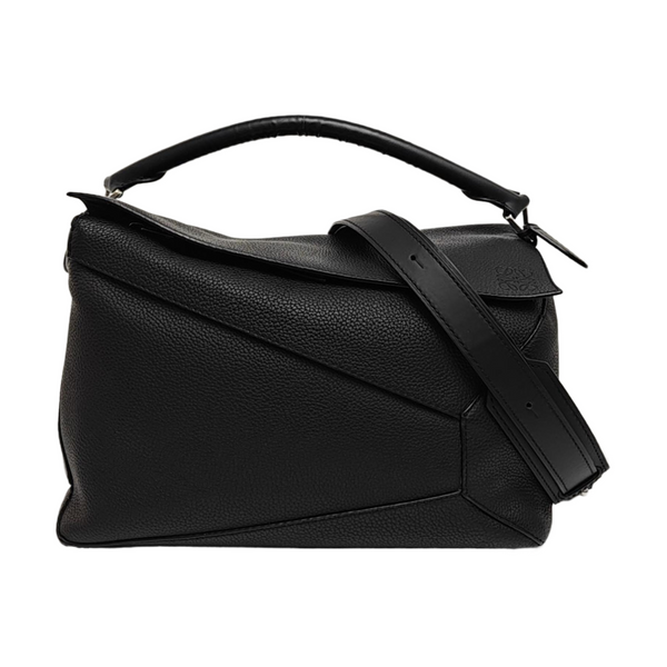 Puzzle Large Calfskin Black