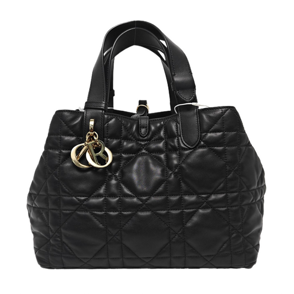 Toujours Medium Cannage Calfskin Black