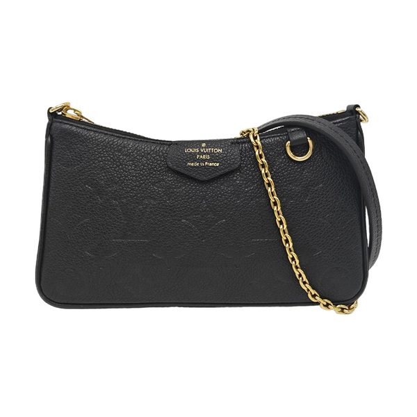 EASY POUCH ON STRAP Monogram Calfskin Black