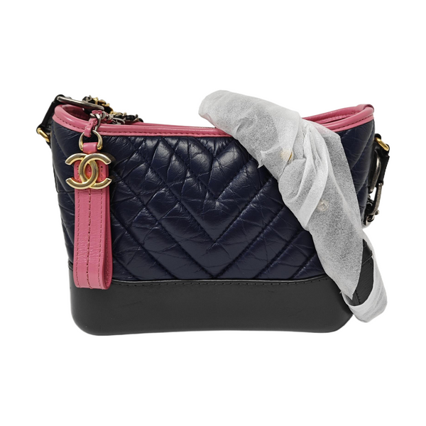 GABRIELLE Small Quilted Calfskin Multicolor