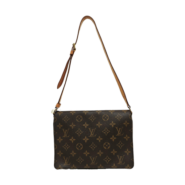 MUSETTE TANGO Monogram Coated Canvas Brown