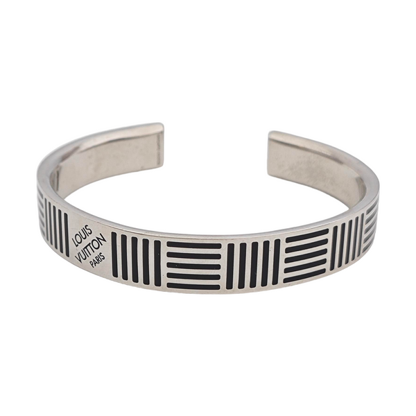DAMIER Metal Silver Bangle