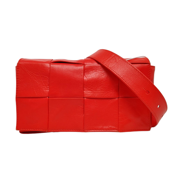 Bottega Veneta Cassette Piel de becerro Roja