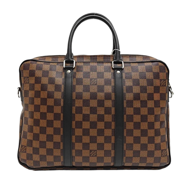 PORTE-DOCUMENTS PM Damier Ebene Coated Canvas Brown