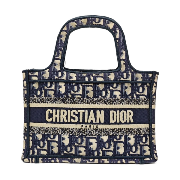 Book Tote Mini Canvas Blue