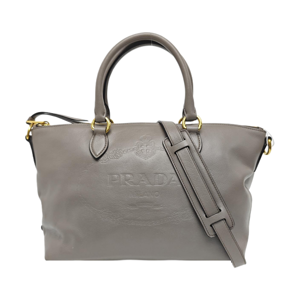 Calfskin Tote Bag Gray