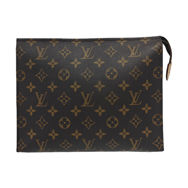TOILET POCKET 26 Monogram Coated Canvas Brown