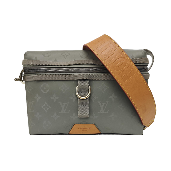 Monogram Coated Canvas Shoulder Bag Green