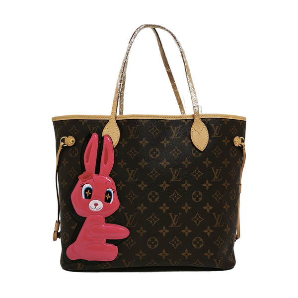NEVERFULL MM Monogram Coated Canvas Brown