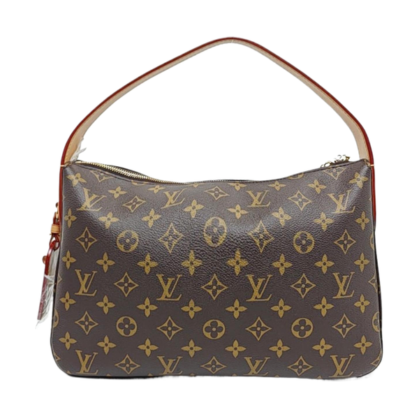 SLOUCHY PM Monogram Coated Canvas Brown