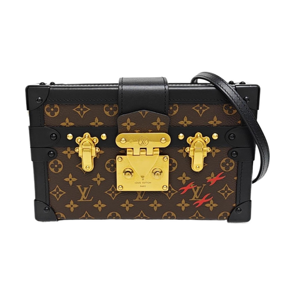 PETITE MALLE Monogram Coated Canvas Brown