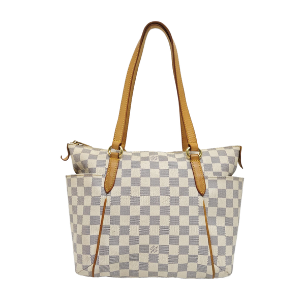 TOTALMENTE Lona revestida Damier Azur Blanca