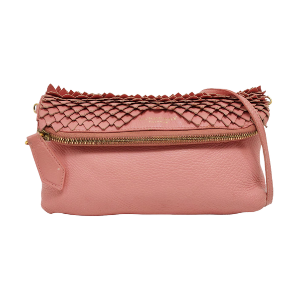 Calfskin Crossbody Bag Pink