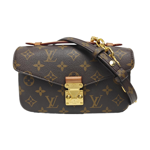 MÉTIS EAST WEST Monogram Coated Canvas Brown