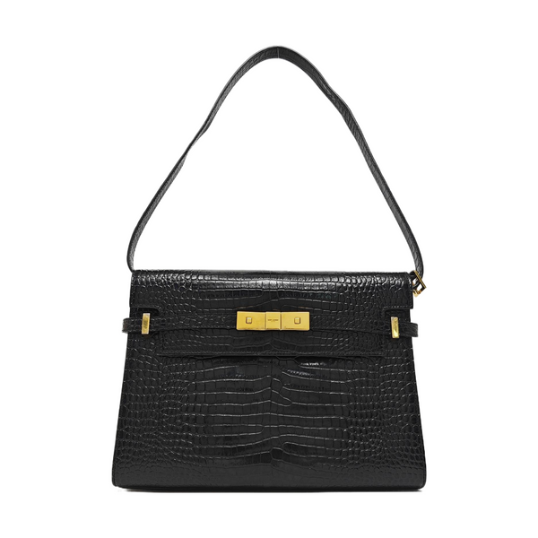 MANHATTAN Medium Calfskin Black