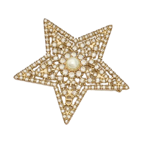 Metal Gold Brooch